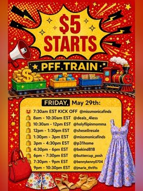 💃🏻🚂5/29 - PFF Train🚂💃🏻